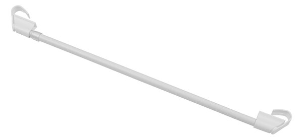 Dekodum Plastová Mini Garnýž teleskopická / Vitrážka 45-75 cm Bílá