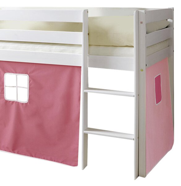 VYSOKÁ POSTEL, 90/200 cm, růžová, bílá, pink MID.YOU - Vyvýšené postele, Online Only