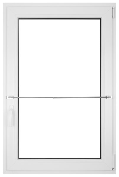 Dekodum Kovová Mini Garnýž teleskopická / Vitrážka 45-75 cm Stříbrný