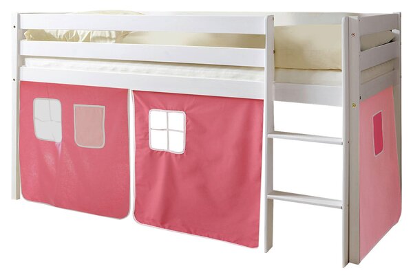 VYSOKÁ POSTEL, 90/200 cm, růžová, bílá, pink MID.YOU - Vyvýšené postele, Online Only