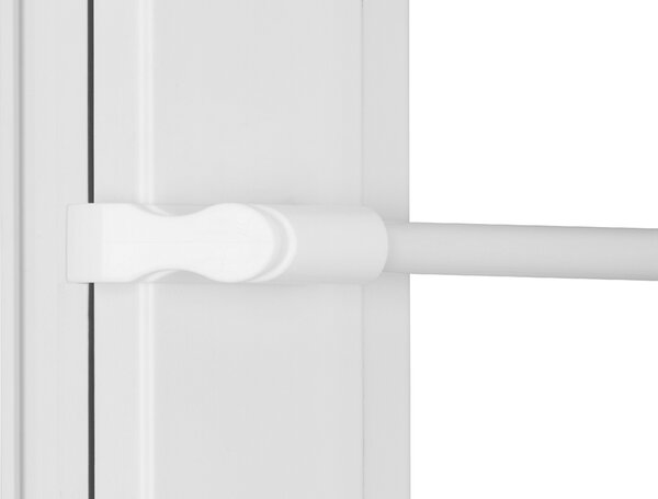 Dekodum Plastová Mini Garnýž teleskopická / Vitrážka 45-75 cm Bílá