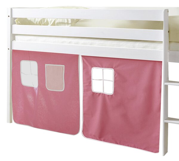 VYSOKÁ POSTEL, 90/200 cm, růžová, bílá, pink MID.YOU - Vyvýšené postele, Online Only