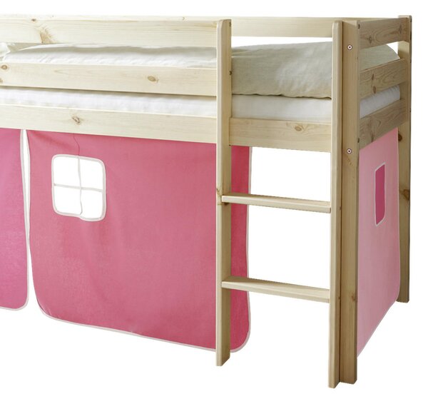 VYSOKÁ POSTEL, 90/200 cm, přírodní barvy, růžová, pink MID.YOU - Vyvýšené postele, Online Only