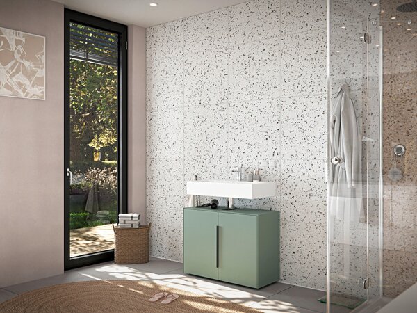 SKŘÍŇKA POD UMYVADLO, zelená, zelená, 80/60/33 cm home24 - Koupelnové série, Online Only