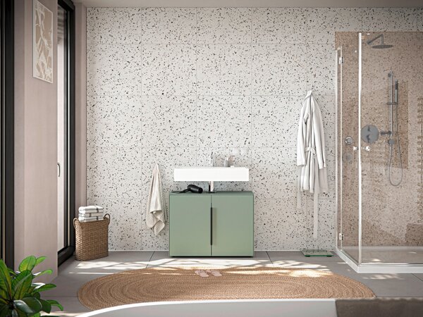 SKŘÍŇKA POD UMYVADLO, zelená, zelená, 80/60/33 cm home24 - Koupelnové série, Online Only