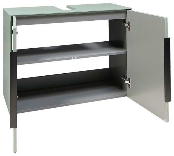 SKŘÍŇKA POD UMYVADLO, zelená, zelená, 80/60/33 cm home24 - Koupelnové série, Online Only