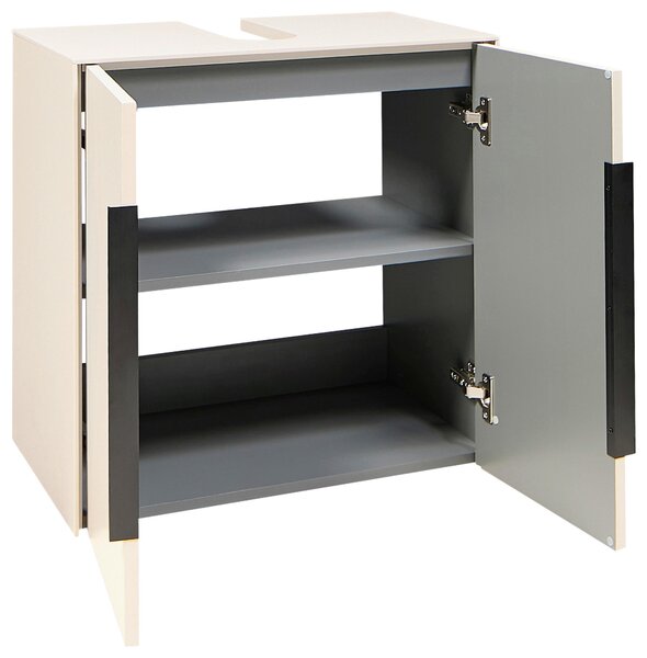SKŘÍŇKA POD UMYVADLO, kašmírová, kašmírová, 60/60/33 cm home24 - Koupelnové série, Online Only
