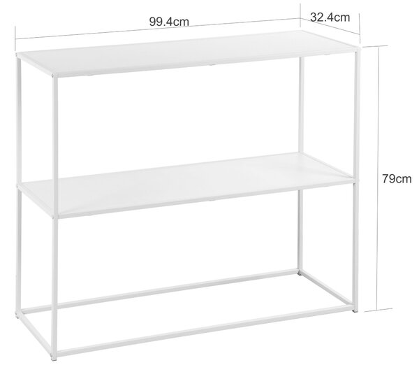 KONZOLOVÝ STOLEK, kašmírová, kov, kompozitní dřevo, 99,4/32,4/79 cm Xora - Online Only konferenční stolky, Online Only