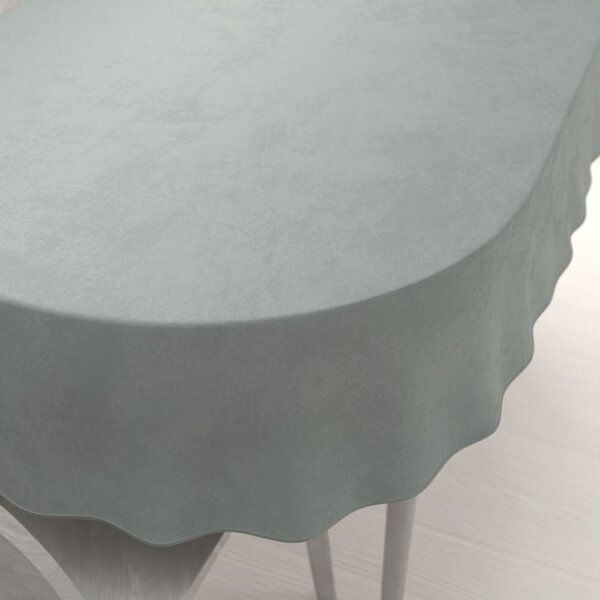 Biante Sametový oválný ubrus Velvet Premium SVP-046 Světle šedý 50x100 cm