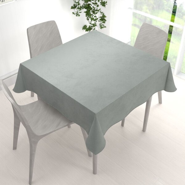 Biante Sametový čtvercový ubrus Velvet Premium SVP-046 Světle šedý 40x40 cm