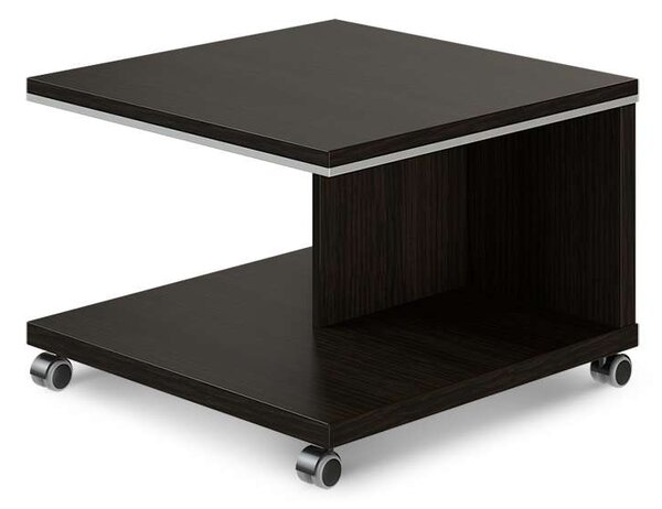 Konferenční stolek mobilní TopOffice 70 x 70 cm, wenge