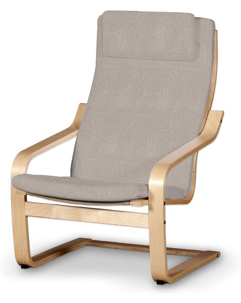 Sedák na křeslo IKEA Poäng II barva béžová látka pletený vzor