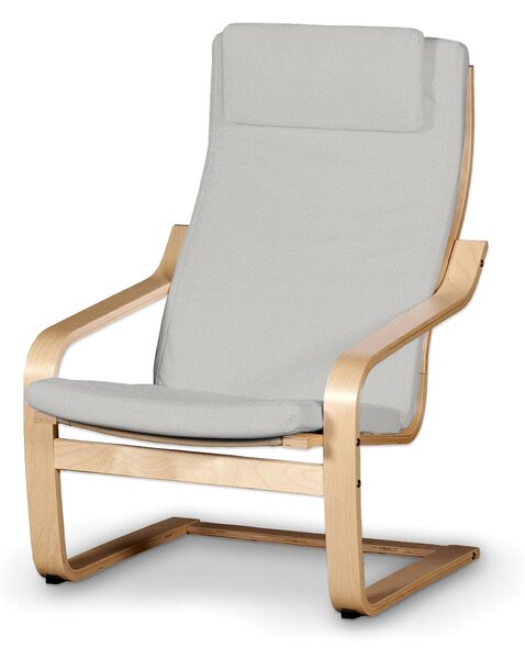 Sedák na křeslo IKEA Poäng II barva šedá látka pletený vzor