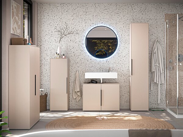 SKŘÍŇKA POD UMYVADLO, kašmírová, kašmírová, 80/60/33 cm home24 - Koupelnové série, Online Only