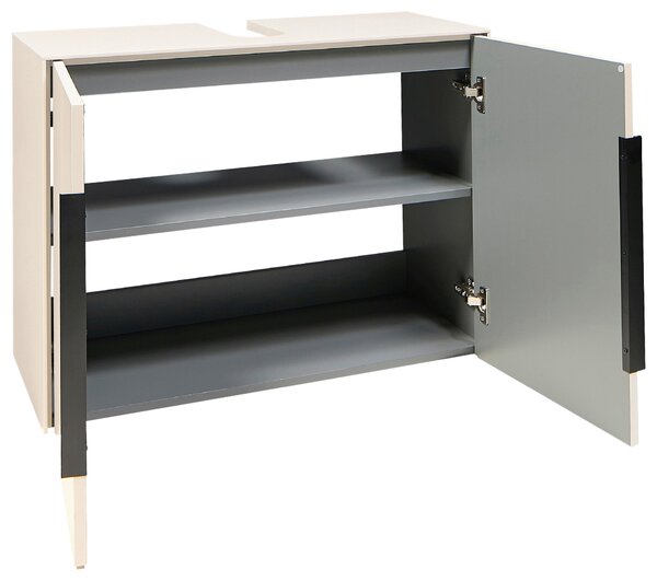 SKŘÍŇKA POD UMYVADLO, kašmírová, kašmírová, 80/60/33 cm home24 - Koupelnové série, Online Only