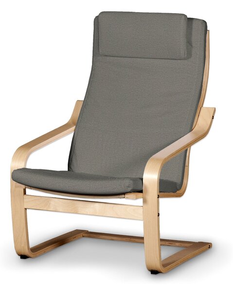 Sedák na křeslo IKEA Poäng II barva šedá látka pletený vzor