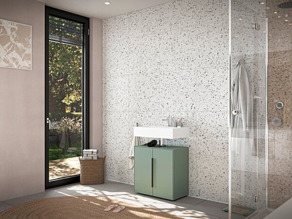 SKŘÍŇKA POD UMYVADLO, zelená, zelená, 60/60/33 cm home24 - Koupelnové série, Online Only