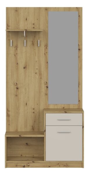 Halmar Předsíňová stěna PERGO dub artisan/kašmír