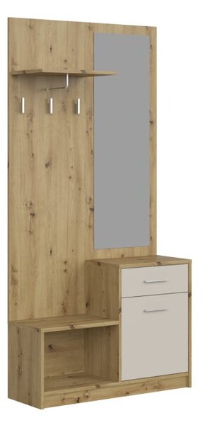Halmar Předsíňová stěna PERGO dub artisan/kašmír