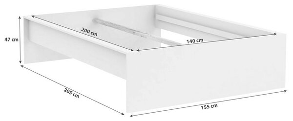 RÁM POSTELE UNIT 140