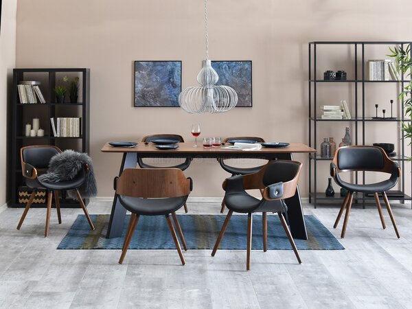 Židle Tina (ořech tmavý + ořech). Akce -10%