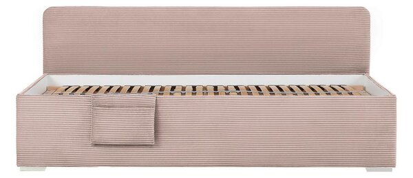 Postel Remi s bočnicemi 90x200, potah růžový