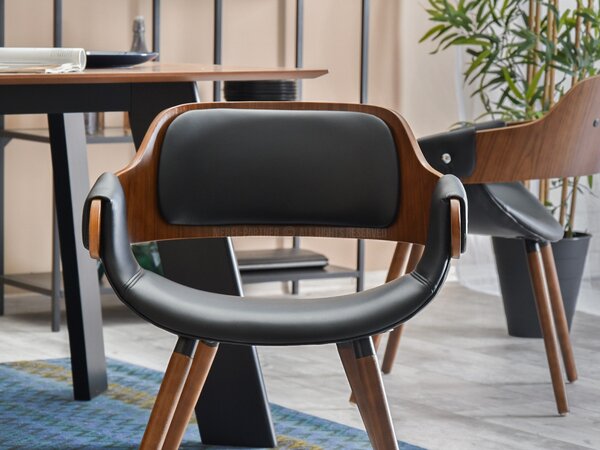 Židle Tina (ořech tmavý + ořech). Akce -10%