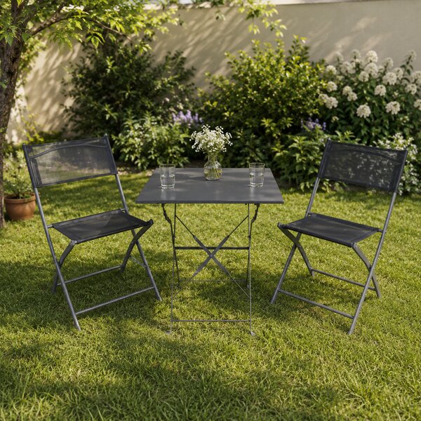 Linder Exclusiv Zahradní sestava BISTRO SET Šedý