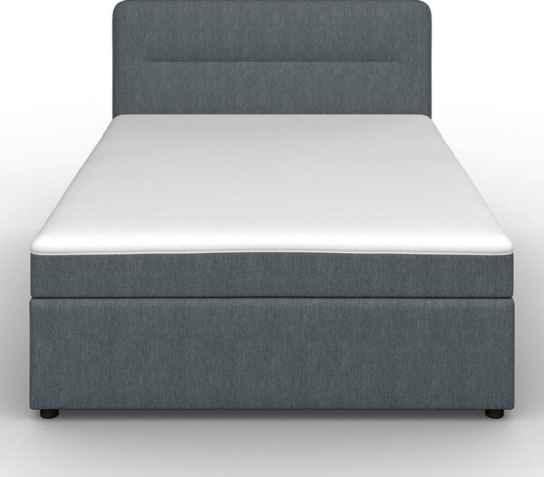 Boxspringová postel MARCO 140x200, šedomodrá