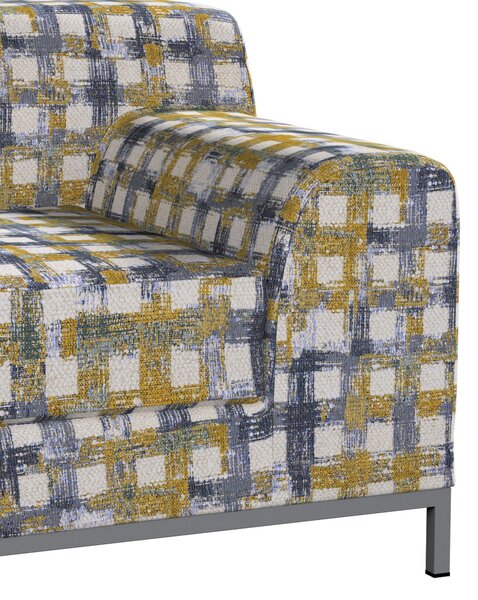 Potah na pohovku IKEA, pravé provevedení Kramfors 2-místná barva modrá látka pletený vzor, vzorované