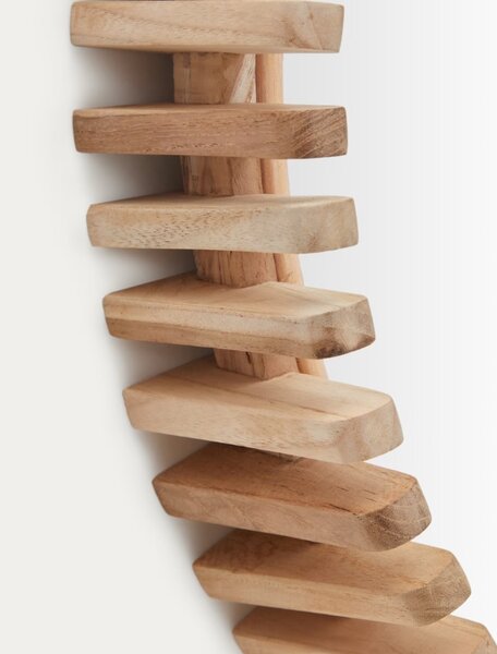 Kave Home Dřevěné závěsné zrcadlo Polke 60 cm