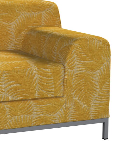 Potah na pohovku IKEA, pravé provevedení Kramfors 2-místná barva žlutá látka pletený vzor, vzorované