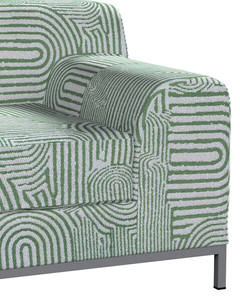Potah na pohovku IKEA, pravé provevedení Kramfors 2-místná barva zelená látka pletený vzor, vzorované