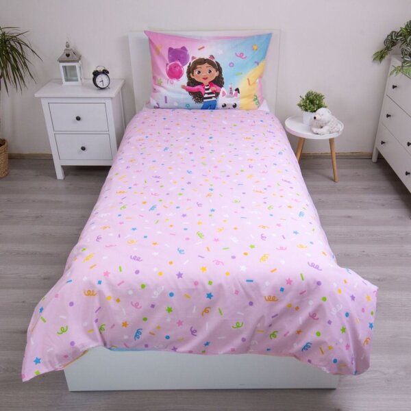 Jerry Fabrics Povlečení Gabby´s Dollhouse Rainbow 140x200, 70x90 cm