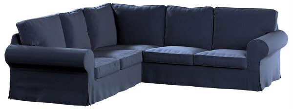 Potah na pohovku IKEA Ektorp rohová barva tmavě modrá látka sametová
