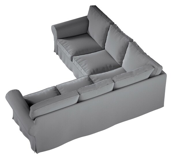 Potah na pohovku IKEA Ektorp rohová barva šedá látka sametová