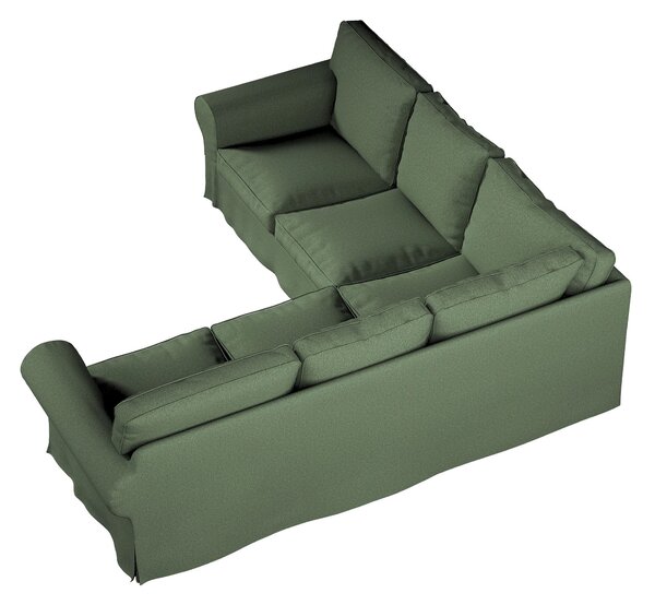 Potah na pohovku IKEA Ektorp rohová barva zelená látka pletený vzor
