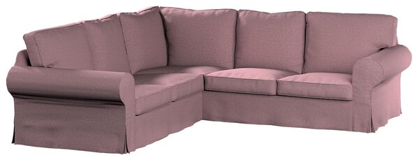 Potah na pohovku IKEA Ektorp rohová barva růžová látka pletený vzor