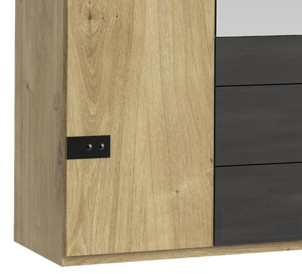 ŠATNÍ SKŘÍŇ S OTOČNÝMI DVEŘMI DETROIT šíŕka 300cm