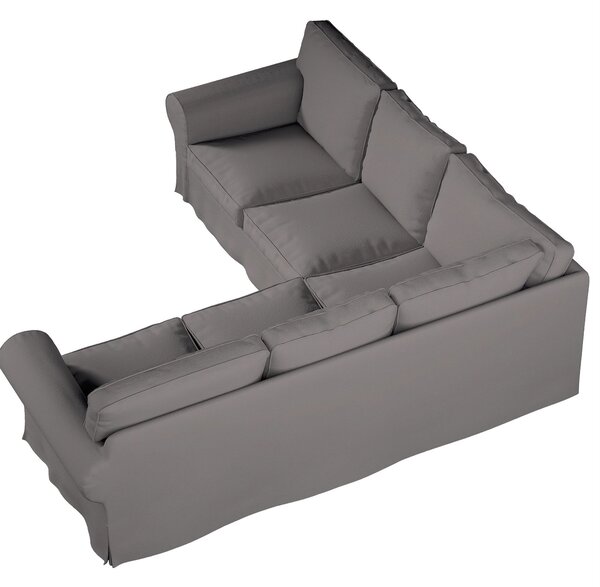 Potah na pohovku IKEA Ektorp rohová barva béžová látka pletený vzor