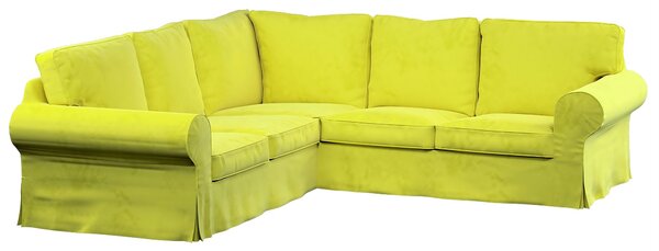 Potah na pohovku IKEA Ektorp rohová barva zelená látka lesklé, sametová