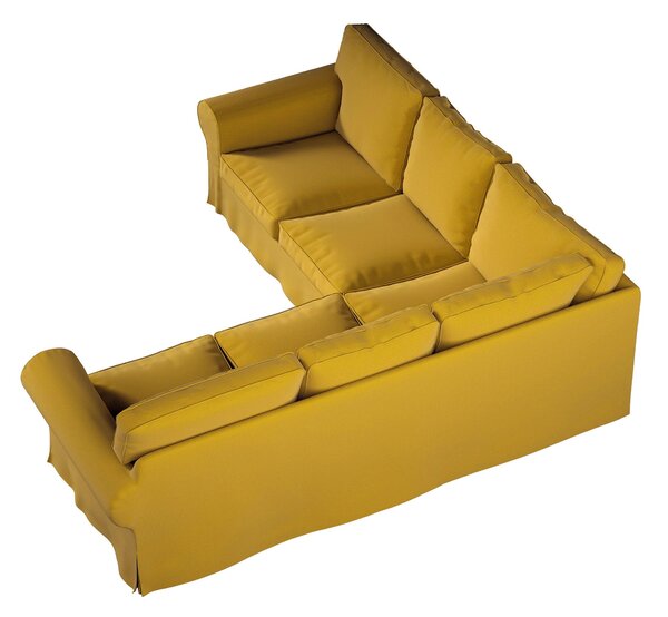 Potah na pohovku IKEA Ektorp rohová barva žlutá látka sametová
