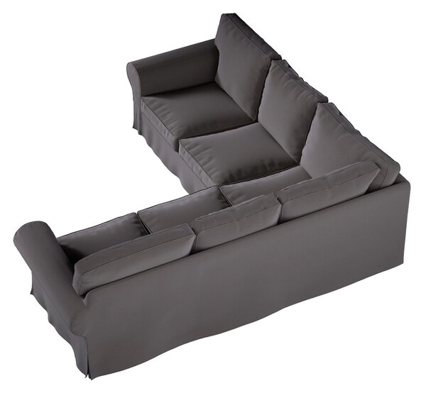 Potah na pohovku IKEA Ektorp rohová barva hnědá látka sametová