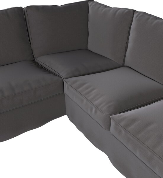 Potah na pohovku IKEA Ektorp rohová barva hnědá látka sametová