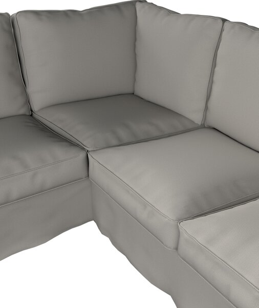 Potah na pohovku IKEA Ektorp rohová barva šedá látka pletený vzor