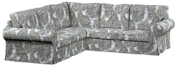 Potah na pohovku IKEA Ektorp rohová barva vícebarevná látka pletený vzor, vzorované