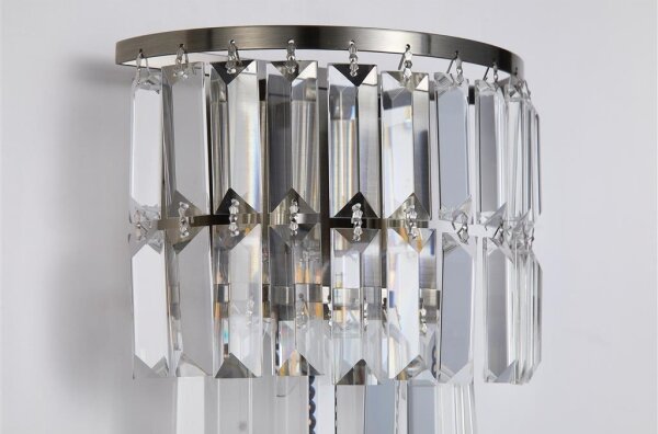 Searchlight 61321-2AB - Nástěnné svítidlo EMPIRE 2xE14/7W/230V IP44