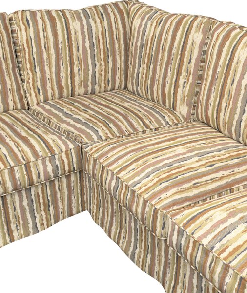Potah na pohovku IKEA Ektorp rohová barva béžová látka pletený vzor, vzorované