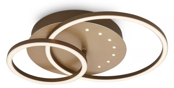 Brilo - LED Stmívatelné stropní svítidlo LED/26W/230V 3000K hnědá