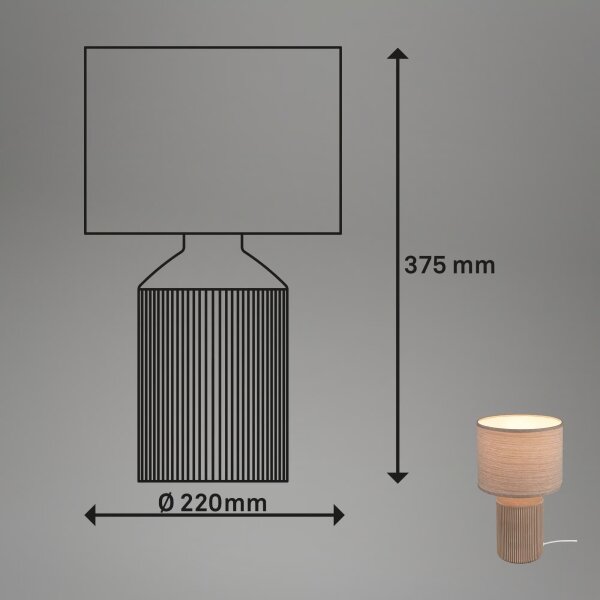 Brilo - Stolní lampa INO 1xE14/10W/230V hnědá